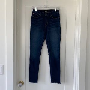 Hudson skinny ankle frayed jeans